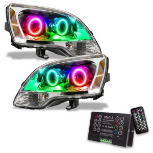 GMC Acadia Headlight Assemblies - ORACLE Lighting - SMD Halogen ColorSHIFT with 2.0 Controller - `08-`12 GMC Acadia Headlight Assemblies - ORACLE Lighting - SMD Halogen ColorSHIFT with 2.0 Controller - `08-`12
